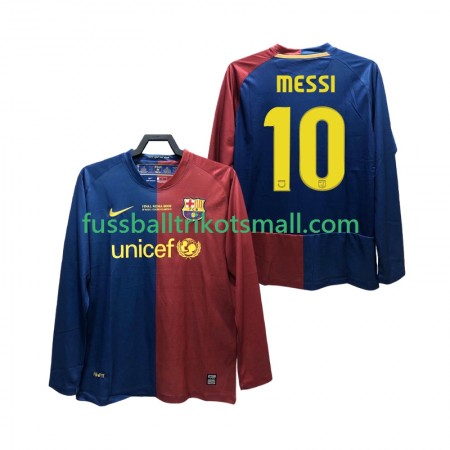 Fußballtrikots FC Barcelona Lionel Messi 10 Champions League 2008 2009 Retro Langarm Heimtrikotsatz kaufen